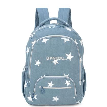 Imagem de Mochila De Costas Maxlog UP4 You Azul Estrelas