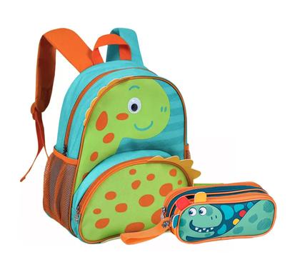 Imagem de Mochila de Costas Oficial Clio Pets Dinossauro com Estojo Duplo Original