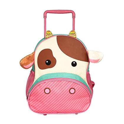 Imagem de Mochila de Rodinha Infantil Menina Escolar Estampa Vaquinha