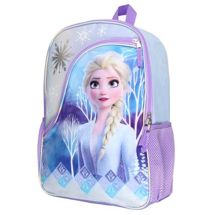Imagem de Mochila Escolar Disney Frozen Elsa 16" com Desenhos Refletivos para Meninas