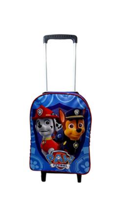 Imagem de Mochila Escolar Patrulha Canina Carrinho Menino Azul