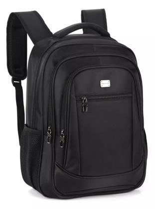 Imagem de Mochila executiva para notebook 4 compartimentos preta polo king