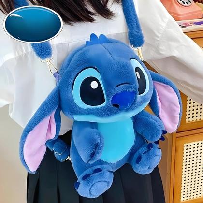 Imagem de Mochila Infantil de Pelúcia Stitch - Lilo & Stitch - Bolsa de Ombro