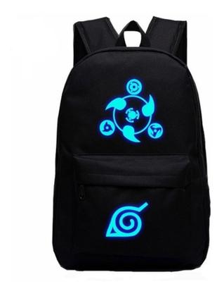 Imagem de Mochila Naruto Sharingan Bolsa Escolar Anime