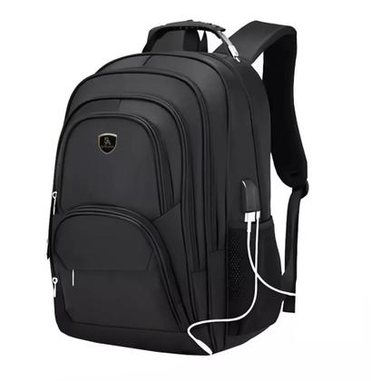 Imagem de Mochila Notebook Executiva Masculina Reforçada C/ Usb E Fone