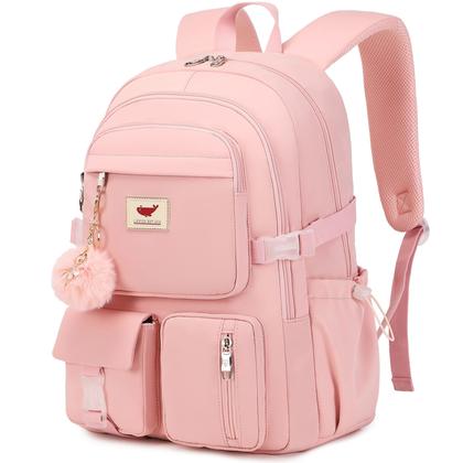 Imagem de Mochila para laptop LXYGD de 15,6 polegadas Kids Elementary School rosa