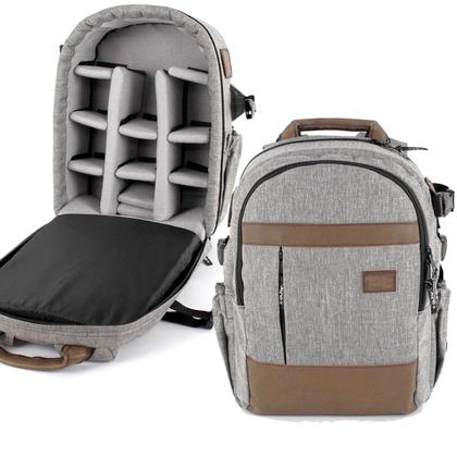 Imagem de Mochila Profissional Para Camera Lentes Notebook 13" Alhva Street Shot G Cinza