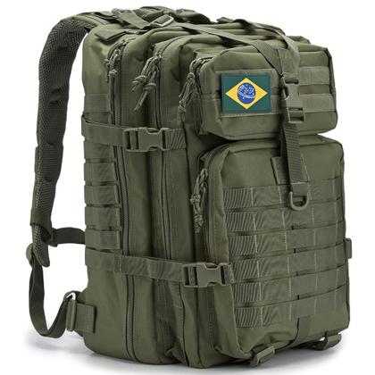 Imagem de Mochila Reforçada Impermeavel Tática Militar 50L Viagem Academia Esportiva Camping Trilha Acabamento Multifuncional Masculina Feminina