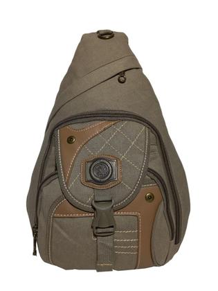 Imagem de Mochila Transversal Lona Reforçada Kvn 201351 Bege