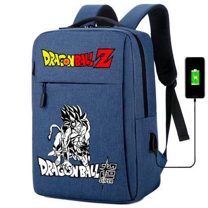 Imagem de Mochila USB Escolar Estampa Infantil Dragon Ball Notebooks, Trabalho Escola (Interface USB)