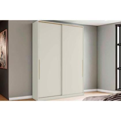 Imagem de Módulo de Quarto Solteiro Guarda Roupa MC10 Seletto c/ 2 Portas Correr e 3 Gavetas Areia - Henn