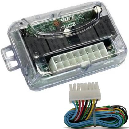 Imagem de Módulo De Vidro Elétrico Universal 2 Portas Antiesmagamento Subida E Descida Digital Soft Aw52