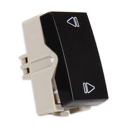 Imagem de Módulo Interruptor Paralelo Three Way com gravação Reversor Preto Sleek MarGirius