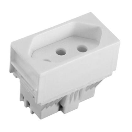Imagem de Módulo Tomada 20A 250V Branco  - Linha Slim Ilumi - 81141
