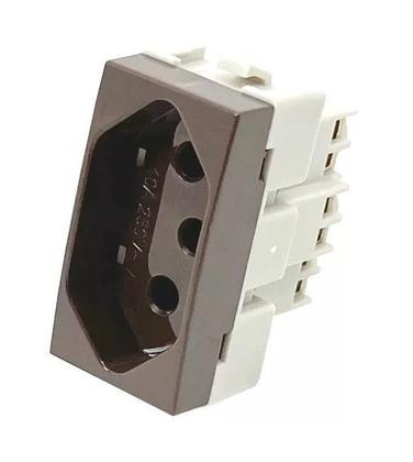Imagem de Módulo Tomada 2p+t 20a 250v para Móvel Marrom - Margirius
