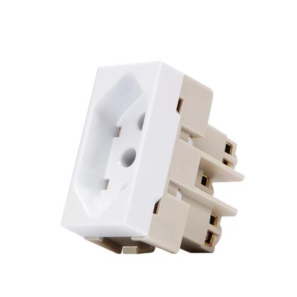 Imagem de Módulo Tomada 2p+T 20a BrancaInfiniti Margirius 5 Unidades