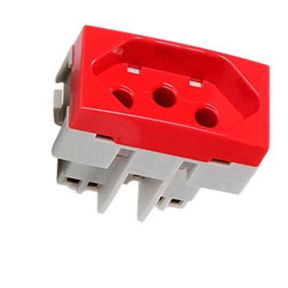 Imagem de Modulo tomada 2p+t 20a vermelho sleek margirius