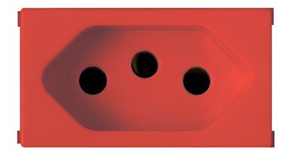 Imagem de Módulo Tomada De Energia 20a Vermelha Ilus Soprano 5ub99008