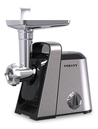 Imagem de Moedor Carne Linguiça Elétrico Linguiça Potente Profissional Maquina Inox 110v