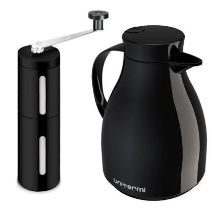 Imagem de Moedor de Café Prático + Garrafa Bule Paris 500ml - Preto Unitermi