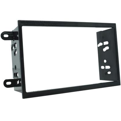 Imagem de Moldura 2 Din Cobalt Spin Onix Novo Prisma 2013 à 2018 Preta Painel Multimidia 6.2 e 7 Polegadas