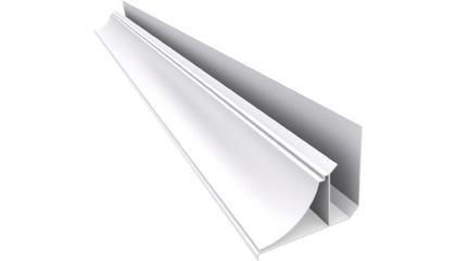 Imagem de Moldura ou Rodaforro Nobre de PVC Branco Kit C/ 10 Barras de 3m