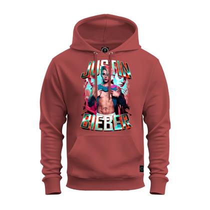 Imagem de Moletom Blusa De Frio Inverno Confortável Estampado Justin Biber Glow