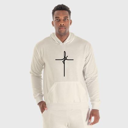 Imagem de Moletom Canguru Masculino Fé com Capuz e Bolso