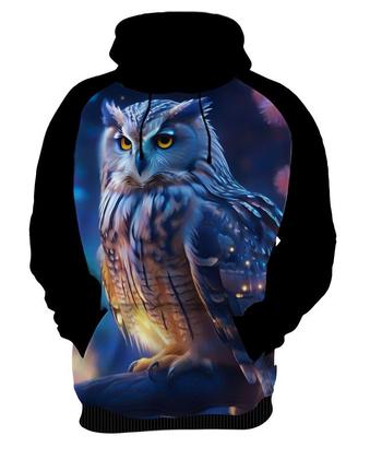 Imagem de Moletom Casaco Animais Corujas Misticas Aves Noturnas HD 23