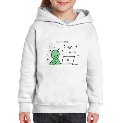 Imagem de Moletom Infantil Alien Hello World! - Foca na Moda