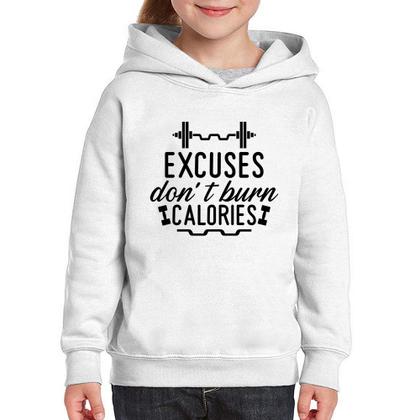 Imagem de Moletom Infantil Excuses Do'nt Burn Calories - Foca na Moda