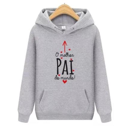 Imagem de Moletom Masculino Blusa Canguru O melhor Pai do Mundo