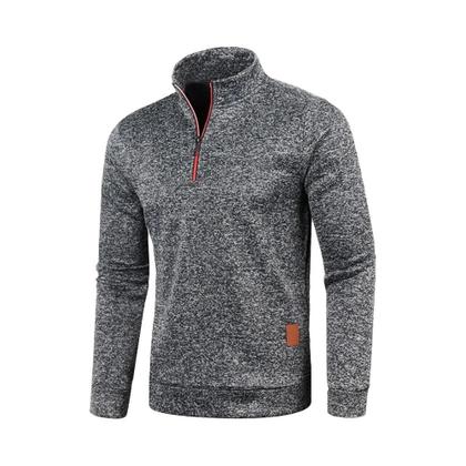 Imagem de Moletom Masculino com Meio Zíper - Gola Alta, Capuz e Forro Grosso