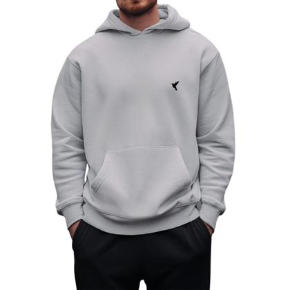 Imagem de Moletom Masculino Flanelado Blusa De Frio Com Capuz Estampa Neutra