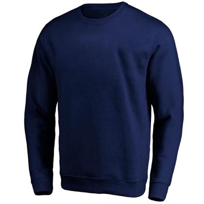 Imagem de Moletom Masculino sem Capuz Casual Liso Conforto Dia a Dia