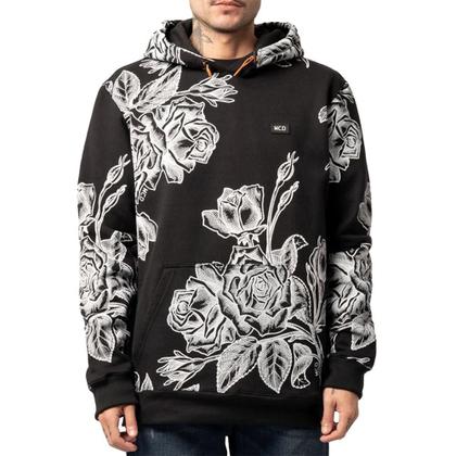 Imagem de Moletom MCD Canguru Especial Rosas WT24 Masculino Preto