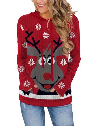 Imagem de Moletom MixShe 2025 Fall Color Block com capuz feminino