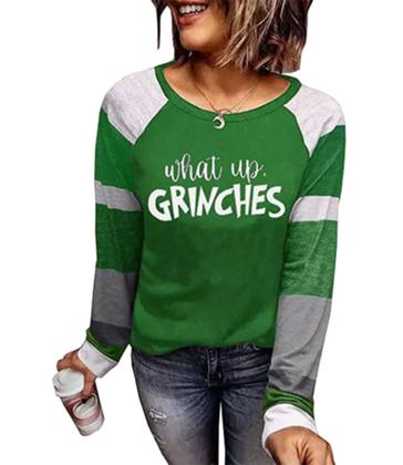 Imagem de Moletom Yuaelria What Up Color Christmas para mulheres