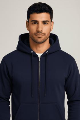 Imagem de Moletom Ziper Bolso Canguru Flanelado  Inverno