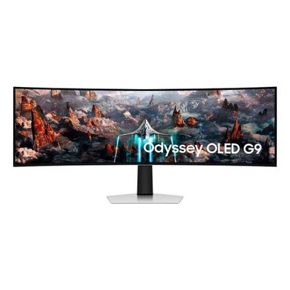 Imagem de Monitor Gamer Curvo Samsung Odyssey OLED G9 49", DQHD, 240Hz, 0.03ms, FreeSync Premium Pro, G-Sync, Altura Ajustável, Som integrado - LS49CG930SLMZD