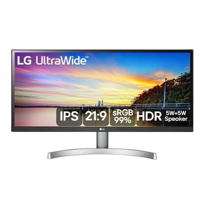 Imagem de Monitor LED 29" LG Ultrawide, HDR, IPS, Full HD 2560x1080, Som integrado, modo jogo, 75Hz - 29WK600-W