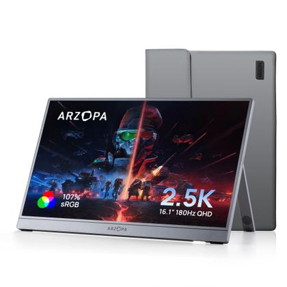 Imagem de Monitor portátil ARZOPA 16,1" 2.5K QHD 180Hz HDR