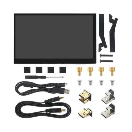Imagem de Monitor Portátil De 7 Polegadas Com Tela Touch IPS Para Raspberry Pi 5 4B 3B+ Laptop PC Com