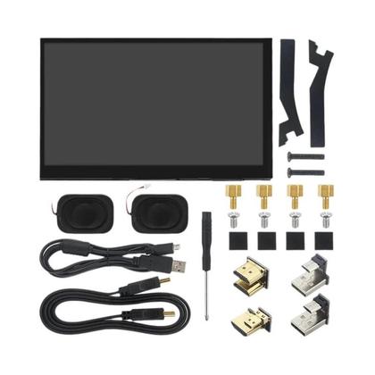 Imagem de Monitor Portátil De 7 Polegadas Com Tela Touch IPS Para Raspberry Pi 5 4B 3B+ Laptop PC Com