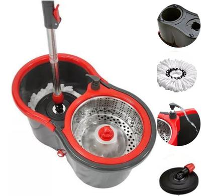 Imagem de  Mop Giratorio Pro Rodo Magico Esfregão Balde Centrifugador