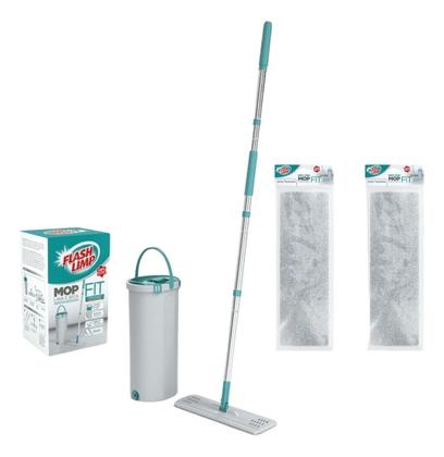 Imagem de Mop Lava E Seca Fit Vertical Balde Rodo Flashlimp + 2 Refil