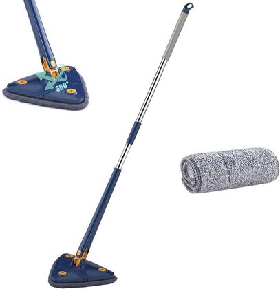Imagem de Mop Triângulo Mop Limpeza Ajustável Giratório 360 Graus