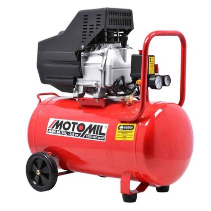 Imagem de Moto Compressor de Ar 8,8 PÉS 50 Litros 2,5 HP com Óleo Mam-10/50 MOTOMIL