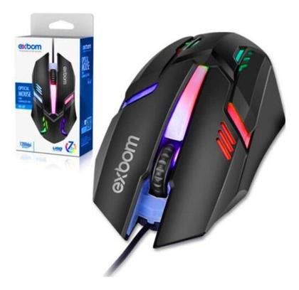 Imagem de Mouse Exbom Gamer Ms-62 Led 7 Cores