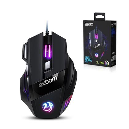 Imagem de Mouse Gamer Exbom MS-G260 7 Botoes 3200 DPI